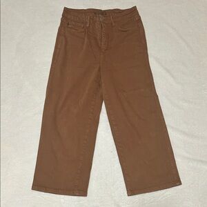 Judy Blue Wide Legged Cropped Jeans - Brown - Size 11/30